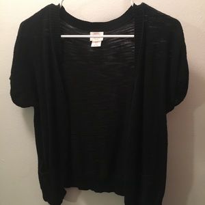 Black Mossimo Supply Co. short sleeve cardigan